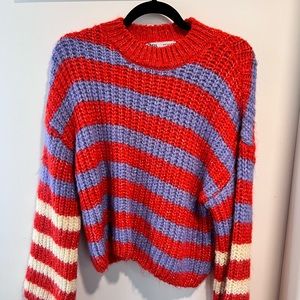 Zara oversized striped sweater, size small